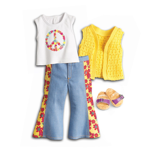 American Girl DOLL JULIE BEFOREVER 1974 + MEET OUTFIT Blonde Brown Eyes Book BOX - Picture 8 of 12